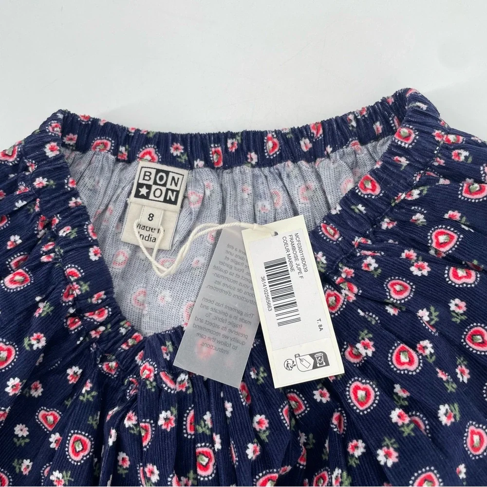 BONTON NWT Framboise Floral Valentines Day Heart Skirt - Picture 6 of 7